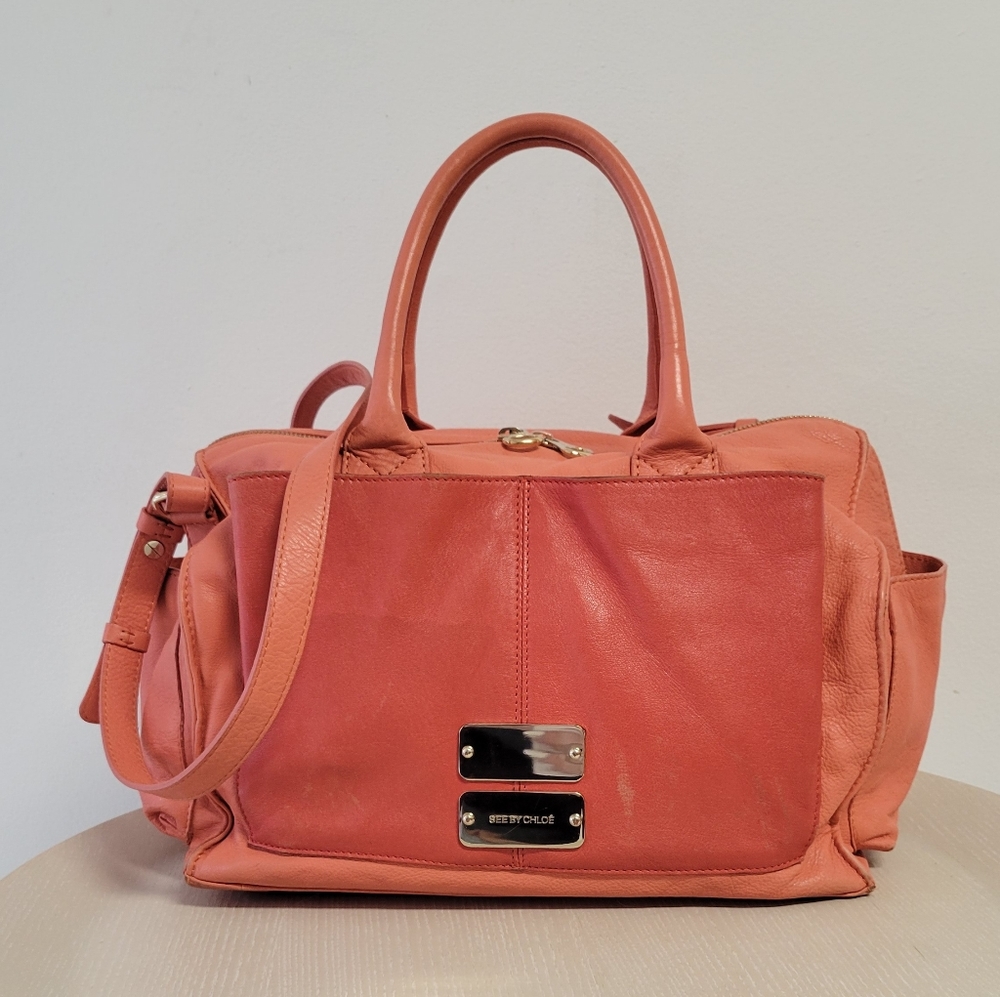 See by Chloé Purse Chloe Crossbody Bag Coral Colorblock